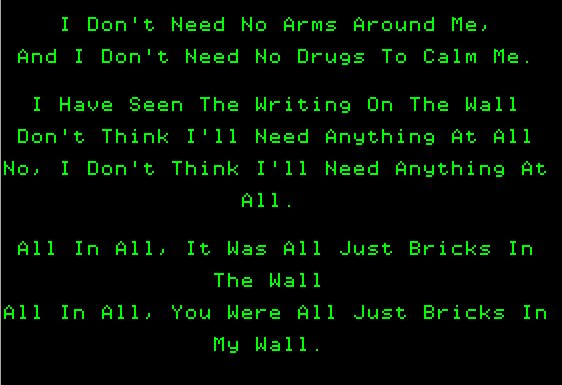 Phantom Access - Boot Screen / Pink Floyd Lyrics